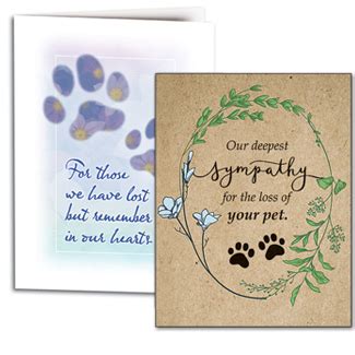 smart practice veterinary sympathy cards|Note.